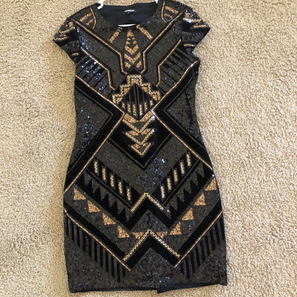 Express Dresses & Skirts - Mini Sequin Dress